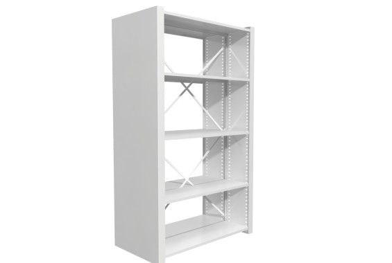 стационарный стеллаж СА двухсторонний с боковой панелью